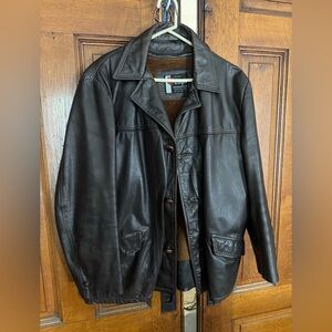 Vintage Cooper Sportswear Leather Jacket Made In USA Men Sz 46. VGC. Brown